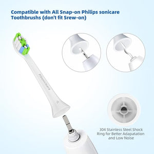 Pisonicleara Replacement Toothbrush Heads - Compatible with Philips Sonicare Electric Toothbrush (10 Pack), Refill.