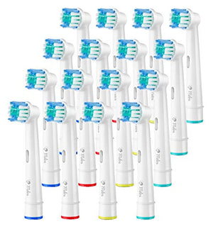 Milos Electric Toothbrush Heads - 16 Pack, Professional Toothbrush Replacement Heads, Compatible with Oral-B Toothbrushes