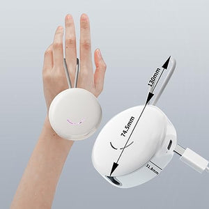 Toothbrush Sanitizer, Portable Toothbrush Holder with UVC Cleaning Light, Rechargeable Travel Toothbrush Box Case for Household and Travelling, White