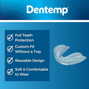 Dentemp Protect-It Custom Fit Grinding Mouth Guard 8 Pack for Grinding Teeth at Night - Night Guards for Teeth Grinding & Sleep