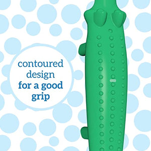 Dr. Brown's Baby and Toddler Toothbrush, Crocodile 1-Pack, 1-4 Years