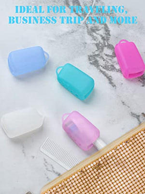 Lapfoon 5 Packs Toothbrush Covers, Silicone Toothbrush Covers Caps for for Electric Toothbrush Replacement Head & Manual Toothbrush, Toothbrush Travel Essentials