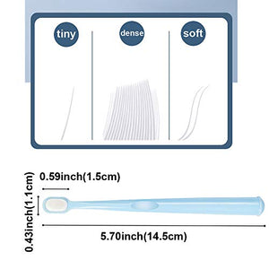 KnocKconK Cat Toothbrush, Soft Smal Dog Dental Toothbrush Silicone, Easy Teeth Cleaning Head, Pet Deep Clean Dense Brush, Safe and Effective Oral Care, Brush Away Bad Breath, Easy to Handle, 2 Pack