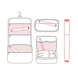 Toothbrush Travel Case, Plastic Container Toothbrush Holder Brushes Box Breathable Design with Air Hole More Toothbrush Tube Container for Home Daily Business Use (Black)