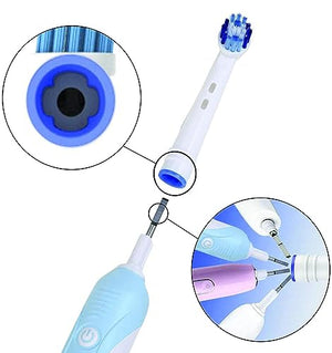 Replacement Brush Heads Compatible with OralB Braun- Pack of 8 Professional Electric Toothbrush Heads- Precision Refills for Oral-b 7000, Clean, Oral B Pro 1000, 9600, 500, 3000, 8000, Vitality Plus!