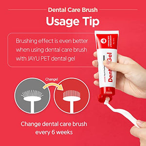 JAYU PET Dental Care Brush [Soft Bristles] - Cat Toothbrush, Toothbrush for Small Dogs, Feline Toothbrush, Cat Dental Treat, Removing Bad Breath, Plaque, Tartar, Cat Teeth Brushing & Easy Cleaning