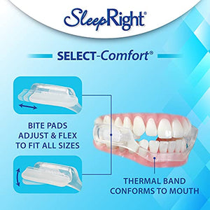 SleepRight Select-Comfort Dental Guard (New Version) - Sleeping Teeth Guard – Mouth Guard to Prevent Teeth Grinding