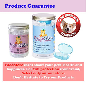 FadaStore 8 Units Pack Pet Finger Toothbrush for Dogs & Cats, Extra Soft Silicone Bristles Professional Dog Toothbrush & Cat Toothbrush, Easy Teeth Cleaning for Dog Dental Hygiene