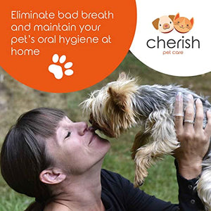 3 Piece Dog Toothbrush Kit - Dog Finger Toothbrush, Double-Sided Toothbrush, and Small Doggie Toothbrush - Freshen Breath & Remove Plaque Build-Up with this Cat Toothbrush and Puppy Toothbrush Set