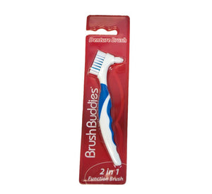 Val-Clean 20201 Concentrated Denture Cleaner & Brush Buddies Denture Brush Assorted Colors