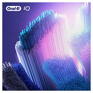 Oral-B iO Ultimate Clean Electric Toothbrush Head, Twisted & Angled Bristles for Deeper Plaque Removal, Pack of 4 Toothbrush Heads, White