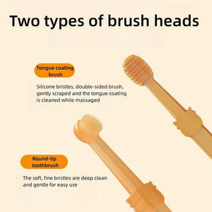 YOECO Zentric Dog Toothbrush,Flexibrush Pet Toothbrush with Tongue Scraper,360 Silicone Cat Toothbrush,Flexibrush Pet Toothbrush, Small Dog Toothbrush Kit.