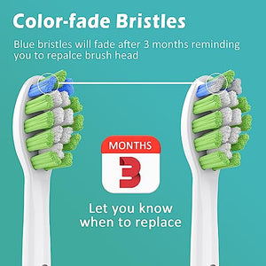 GottaShine Replacement Toothbrush Heads for Philips Sonicare Replacement Heads, Compatible with Phillips Sonicare Replacement Brush Heads, Fits Philips Sonicare Toothbrush, Aseptic Packing, 8 Pack