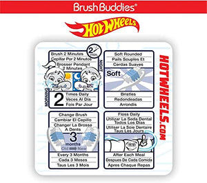 Brush Buddies 6-Pack Hot Wheels Toothbrush for Kids, Kids Battery Powered Toothbrushes, Toothbrush Pack, Soft Bristle Toothbrushes for Kids, Toddler Toothbrush Ages 2-4, Multicolor