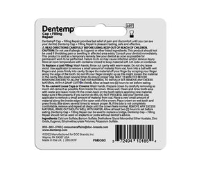 Dentemp Maximum Strength Loose Cap and Lost Filling Repair - Dental Repair Kit for Instant Pain Relief (Pack of 2) - Temporary Filling for Tooth - Long Lasting Tooth Filling