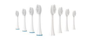 Pursonic Standard Replacement Brush Heads for Dazzlepro Elements Toothbrush & AquaSonic Black, AquaSonic Vibe, AquaSonic Duo pro, AquaSonic Black Series pro (8 Pack))