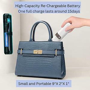 UV Toothbrush Sanitizer and Holder - Portable Toothbrush Holder Sanitizer, Toothbrush Cleaner Sanitizer UV, Toothbrush Sterilizer with UV Light, Sanitizing Toothbrush Holder