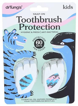 DrTung's Kid Oral Toothbrush Protectors, 2 Count