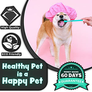 H&H Pets Dog Toothbrushes from Large to Small| Best Professional Dog Cat Toothbrush Series with Many Design & Size Options Breeds - 4 Count - Single Head (Mini)