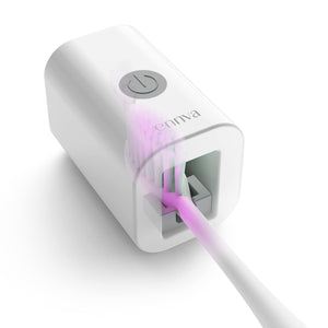 ENNVA UVC Toothbrush Sanitizer Case, Toothbrush Sterilizer, Rapid sanitize, Rechargeable & Portable Fits All Electric and Manual Toothbrushes,Safety Feature for Home and Travel
