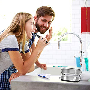 Toothbrush Travel Case Compatible with Philips for Sonicare for ProtectiveClean 4100 6100 5100 6500 7500/ for Oral-B Pro 1000 5000 7500 7000 6000 9600 Electric Toothbrush (Only Storage Holder Bag)