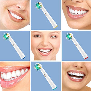 Toothbrush Replacement Heads Refill for Oral B Electric Toothbrush Pro 1000 Pro 3000 Pro 5000 Pro 7000 Vitality Floss Action,8 Count with Covers