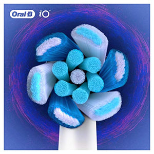 Oral-B iO Ultimate Clean Electric Toothbrush Head, Twisted & Angled Bristles for Deeper Plaque Removal, Pack of 4 Toothbrush Heads, White
