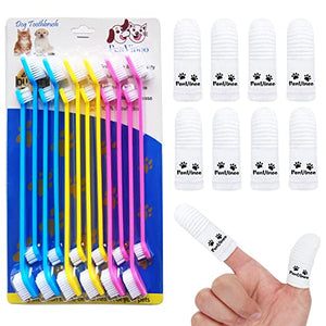 20 PCS Pet Dog Soft Toothbrush Dog Toothbrush Finger Toothbrush pet Toothbrush Small to Large Dogs