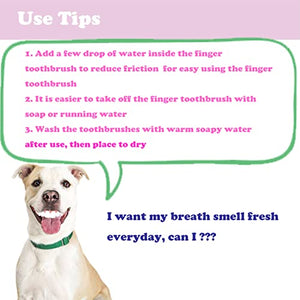 FadaStore 8 Units Pack Pet Finger Toothbrush for Dogs & Cats, Extra Soft Silicone Bristles Professional Dog Toothbrush & Cat Toothbrush, Easy Teeth Cleaning for Dog Dental Hygiene