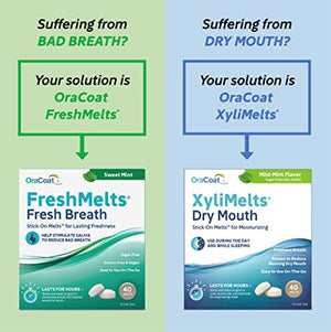 XyliMelts for Dry Mouth, Mint-Free, 80-Count Box