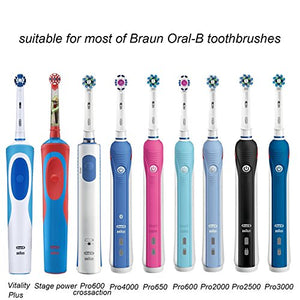 Nincha Portable Replacement Plastic Electric Toothbrush Travel Case for Oral-B Pro Series (Transparent)
