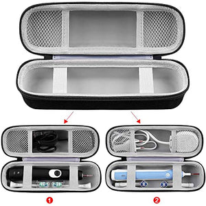 Toothbrush Travel Case Compatible with Philips for Sonicare for ProtectiveClean 4100 6100 5100 6500 7500/ for Oral-B Pro 1000 5000 7500 7000 6000 9600 Electric Toothbrush (Only Storage Holder Bag)