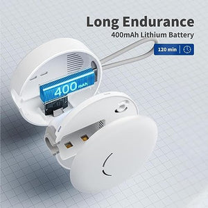 Toothbrush Sanitizer, Portable Toothbrush Holder with UVC Cleaning Light, Rechargeable Travel Toothbrush Box Case for Household and Travelling, White