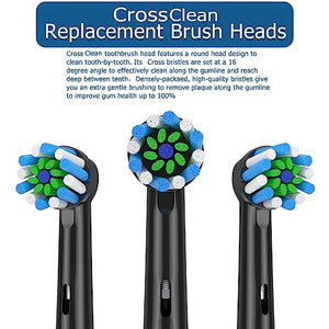 AOBAMA Replacement Toothbrush Heads Fits Oral B Brush for Replacement Brush Head Clean Heads for Oral B Pro1000/1500/Pro300