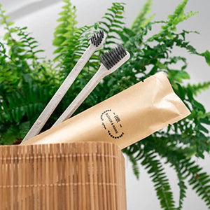 BLEEKER & RÖWE Pet Toothbrushes – Biodegradable Dog Toothbrush – Dual-Sided Soft Toothbrush for Dogs – Vegan and BPA-Free Soft Bristle Toothbrush – 10-Pack Individually Wrapped Toothbrushes