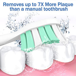 Aoremon Replacement Toothbrush Heads for Philips Sonicare - Compatible with Sonicare 4100 5100 C1 C2 HX9023/65 Replacement Heads, 10 Pack