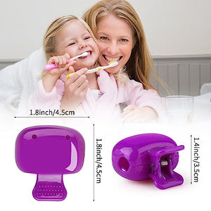 5 Pack Travel Toothbrush Head Covers Cap, Toothbrush Protector Brush Pod Case Protective Plastic Clip for Household Travel, Camping, Bathroom, School, Business
