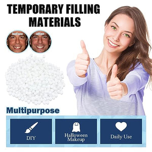 120 Pieces Dental Tooth Cap Crown Veneers Front Back Anterior and Molar Posterior Teeth with Tooth Repair Thermal Beads Cap Filler for Missing Broken Teeth