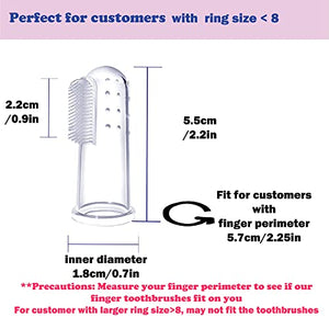 FadaStore 8 Units Pack Pet Finger Toothbrush for Dogs & Cats, Extra Soft Silicone Bristles Professional Dog Toothbrush & Cat Toothbrush, Easy Teeth Cleaning for Dog Dental Hygiene