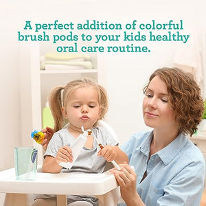 GuruNanda Brush Pods (1 Pack) - Toothbrush Head Cover for Manual & Electric Brushes - Clip-On Plastic Toothbrush Protector with Natural Essential Oil Vapors - Colors Varies