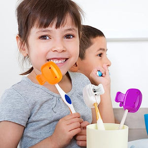 5 Pack Travel Toothbrush Head Covers Cap, Toothbrush Protector Brush Pod Case Protective Plastic Clip for Household Travel, Camping, Bathroom, School, Business
