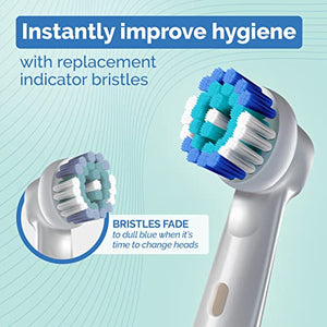 Milos Electric Toothbrush Heads - 16 Pack, Professional Toothbrush Replacement Heads, Compatible with Oral-B Toothbrushes