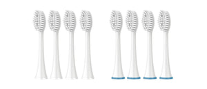 Pursonic Standard Replacement Brush Heads for Dazzlepro Elements Toothbrush & AquaSonic Black, AquaSonic Vibe, AquaSonic Duo pro, AquaSonic Black Series pro (8 Pack))