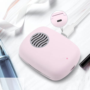 VAPTEC Toothbrush Covers, Portable Toothbrush Case with Cleaning Light, Rechargeable Travel Toothbrush Box with Holder for Household and Travelling or Business Trips (Pink)
