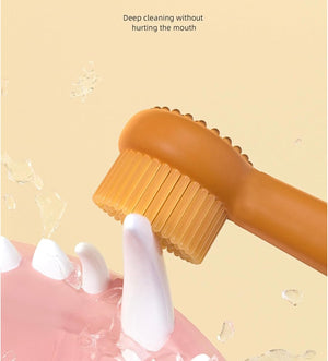 YOECO Zentric Dog Toothbrush,Flexibrush Pet Toothbrush with Tongue Scraper,360 Silicone Cat Toothbrush,Flexibrush Pet Toothbrush, Small Dog Toothbrush Kit.