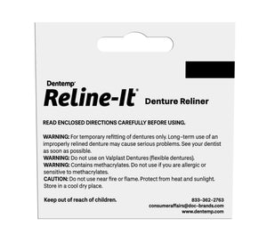 Dentemp Denture Reline Kit - Advanced Formula Reline It Denture Reliner (Pack of 1) - Denture Kit to Refit and Tighten Dentures for Both Upper & Lower Denture