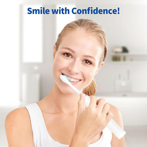 Replacement Brush Heads Compatible with Philips SoniCare Electric Toothbrushes Handle, Toothbrush Head of Effective Cleaning, for Snap-on System, 8 Pack, White