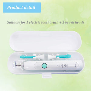 2 Pcs Electric Toothbrush Travel Case, Portable Toothbrush Holder for Oral-B Pro and Other Electric Toothbrush Set by Hovesty (Blue&White)