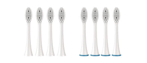 Pursonic Standard Replacement Brush Heads for Dazzlepro Elements Toothbrush & AquaSonic Black, AquaSonic Vibe, AquaSonic Duo pro, AquaSonic Black Series pro (8 Pack))