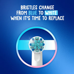 Oral-B Kid's Electric Rechargeable Toothbrush with Charger, Featuring Extra Soft Color Changing Bristles, for Ages 3, White/Blue
